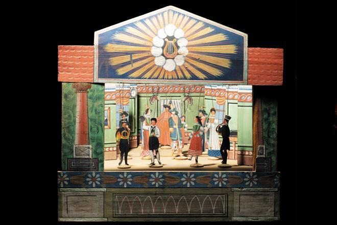 théâtre en papier avec personnages